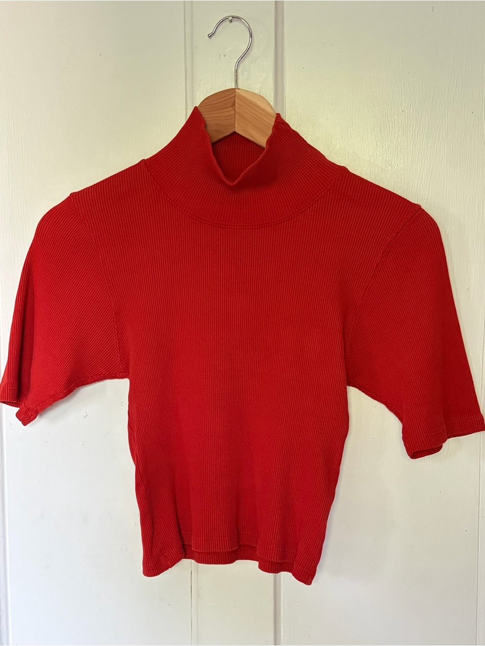 Big Bud Press Many Colors Ribbed mock neck tee size XXS paprika